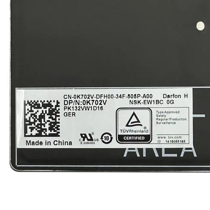 Dell Latitude 5400/5410/5411, Deutsche LED Tastatur, 0K702V - K702V – Bild 3